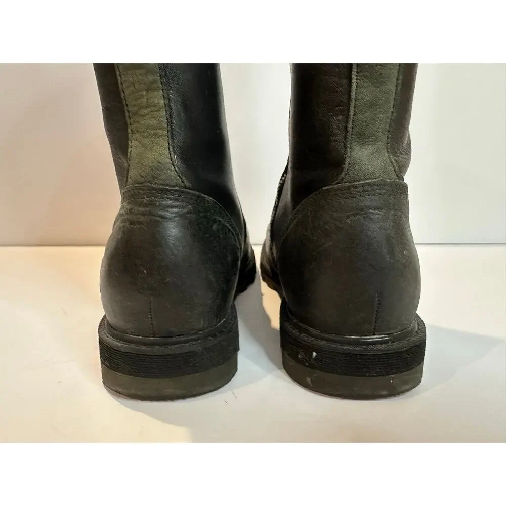 SOREL Scotia Knee High Leather Waterproof Boots Women's 8.5 Black Utility Style